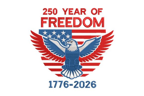 Download 250 Years Freedom Eagle Flag 1776-2026 - Year Collection