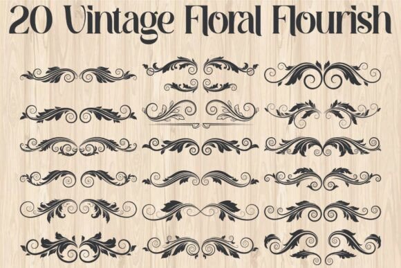 Download Vintage Floral Flourish Vector - Premium Resources