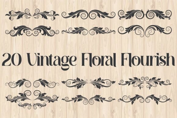 Download Vintage Floral Flourish Vector - Premium Resources