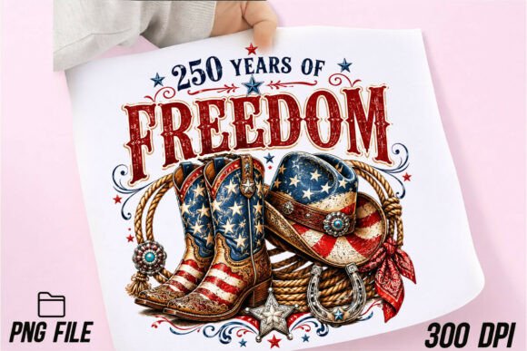 Download Freedom 250 Years of Western Cowgirl PNG - Year Collection
