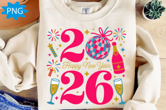 Download Happy New Year 2026 PNG, Pink Disco Ball - Year Collection