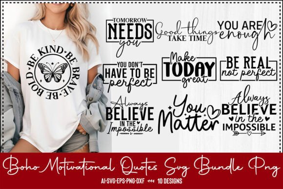 Download Boho Motivational Quotes Svg Bundle Png - Boho motivational Collection