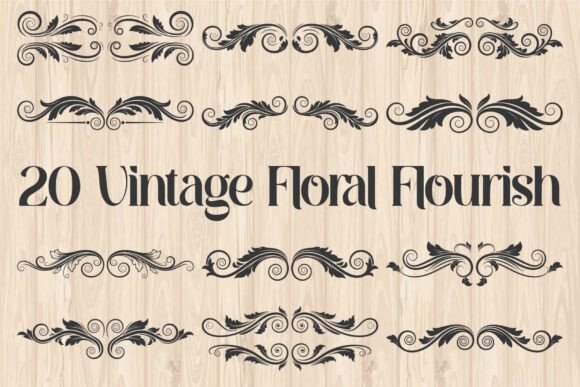 Download Vintage Floral Flourish Vector - Premium Resources
