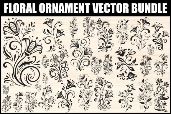 Download Floral Ornament Vector Bundle - Premium Resources